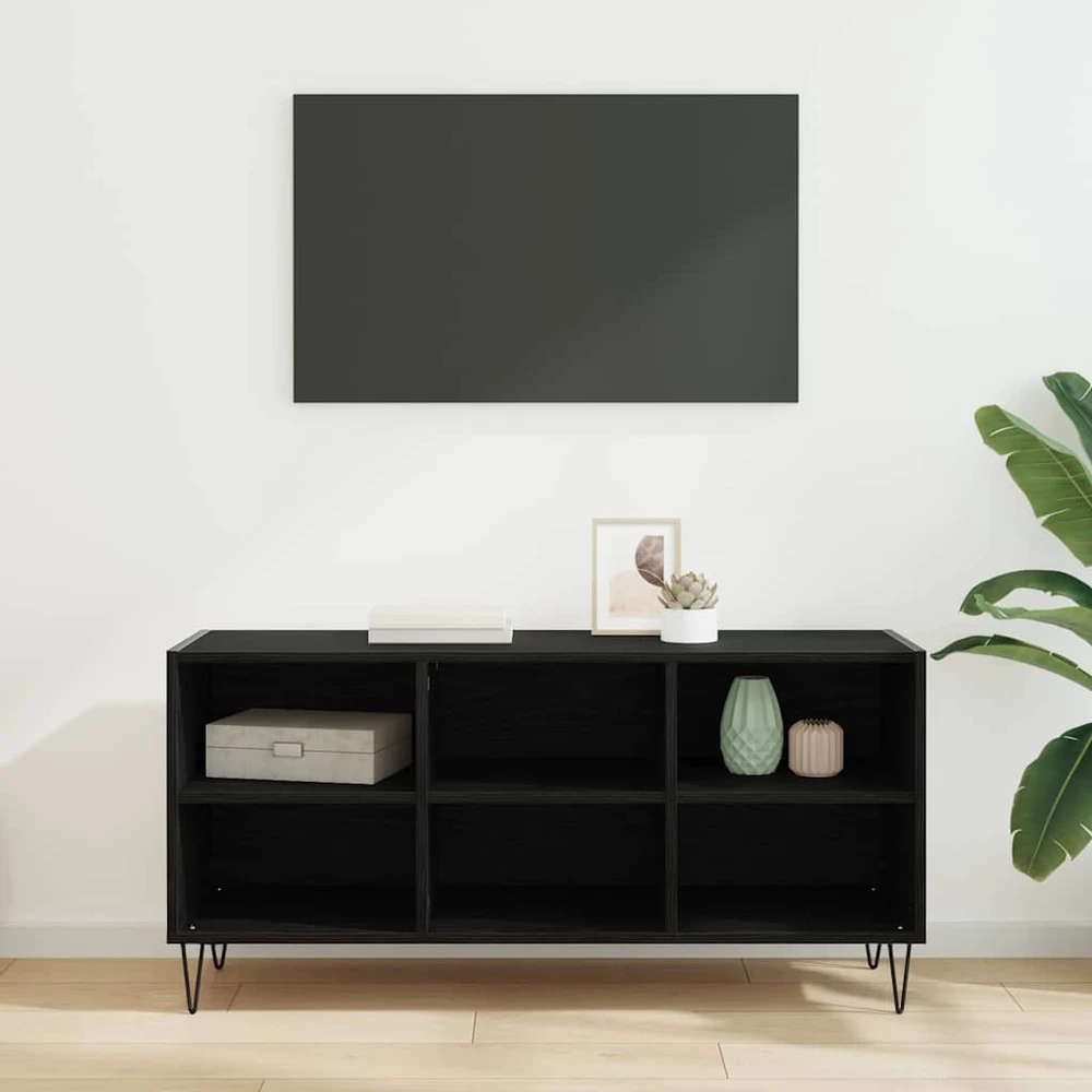 TV staliukas Televizoriaus spintelė 103,5 x 30 x 50 cm Juodas ąžuolas