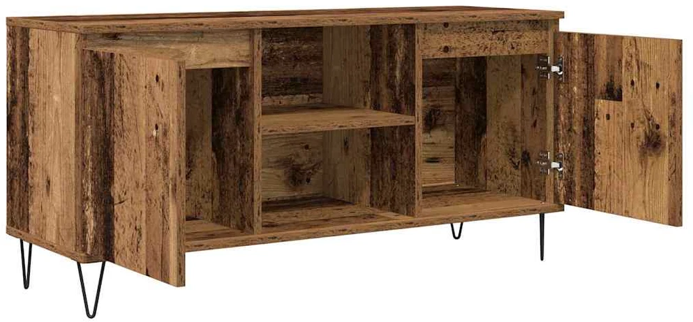 TV staliukas Televizoriaus spintelė 104 x 35 x 50 cm Senovinis medis