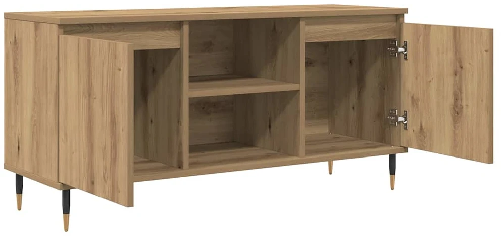 TV staliukas Televizoriaus spintelė 104 x 35 x 50 cm Amatininkų ąžuolas