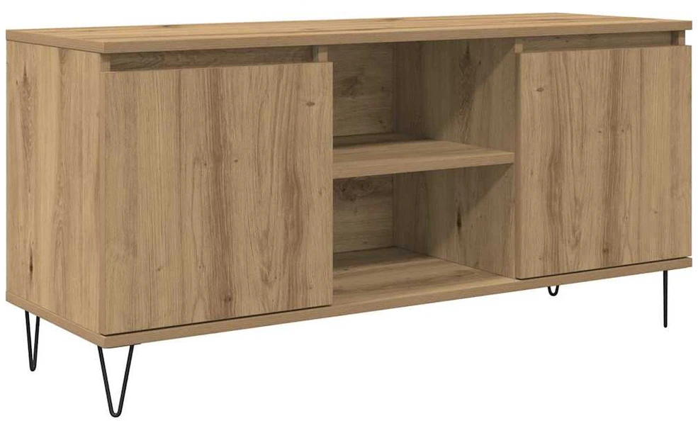 TV staliukas Televizoriaus spintelė 104 x 35 x 50 cm Amatininkų ąžuolas