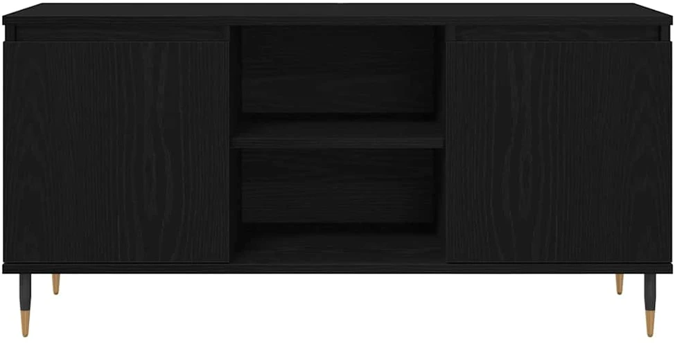 TV staliukas Televizoriaus spintelė 104 x 35 x 50 cm Juodas ąžuolas