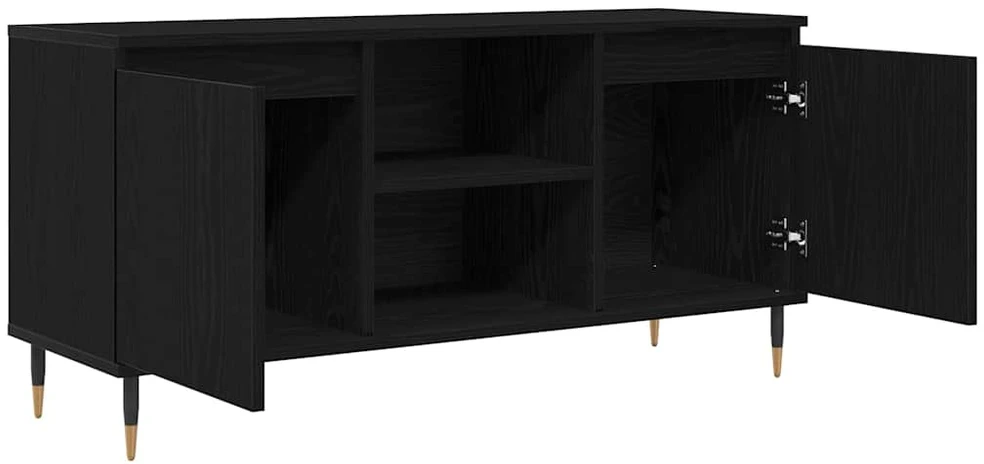 TV staliukas Televizoriaus spintelė 104 x 35 x 50 cm Juodas ąžuolas