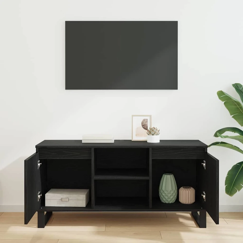 TV staliukas Televizoriaus spintelė 104 x 35 x 50 cm Juodas ąžuolas