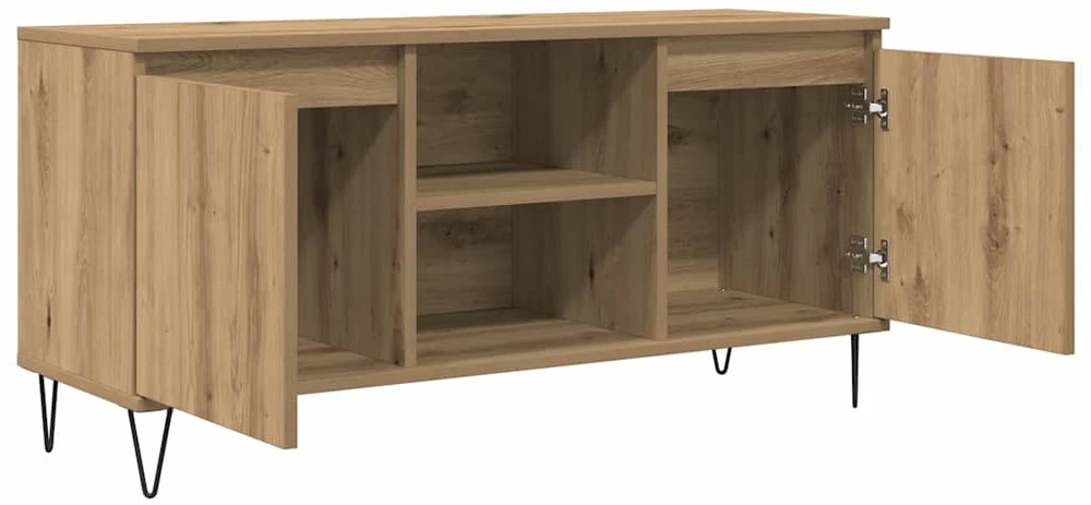 TV staliukas Televizoriaus spintelė 104 x 35 x 50 cm Amatininkų ąžuolas