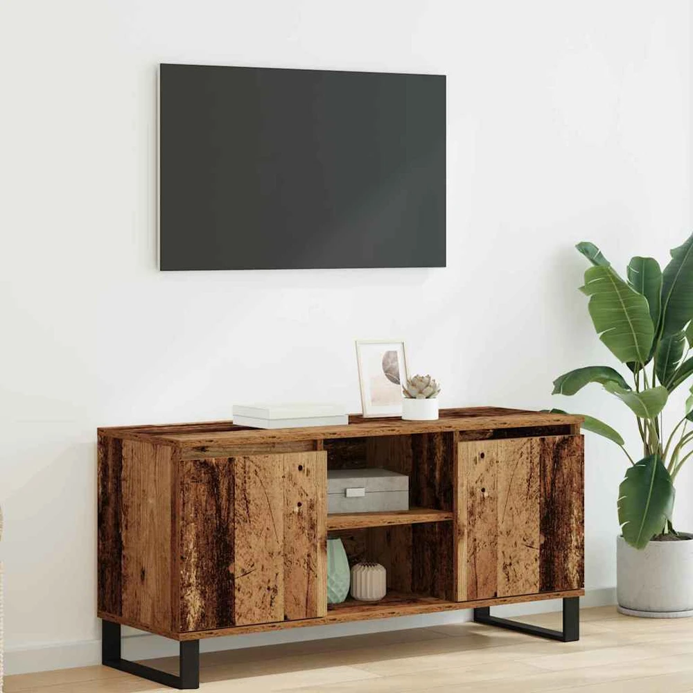 TV staliukas Televizoriaus spintelė 104 x 35 x 50 cm Senovinis medis