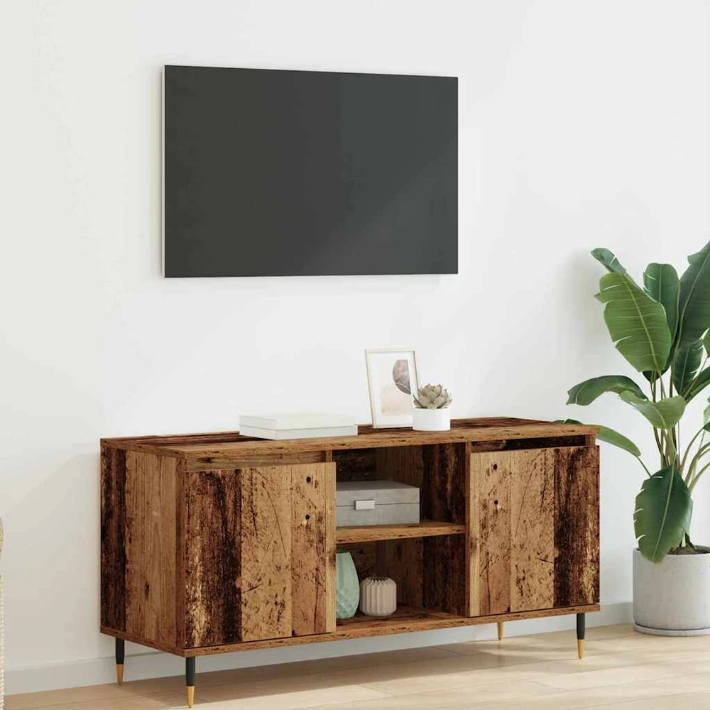 TV staliukas Televizoriaus spintelė 104 x 35 x 50 cm Senovinis medis