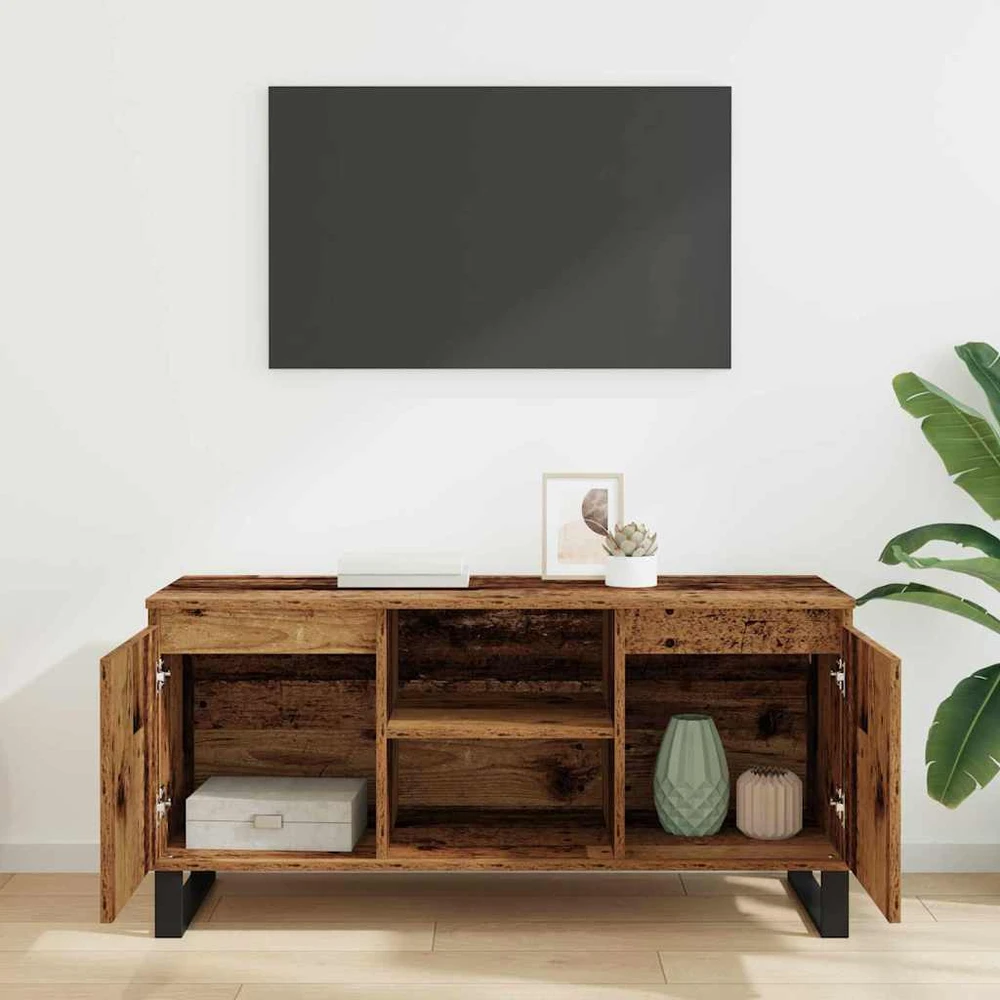 TV staliukas Televizoriaus spintelė 104 x 35 x 50 cm Senovinis medis