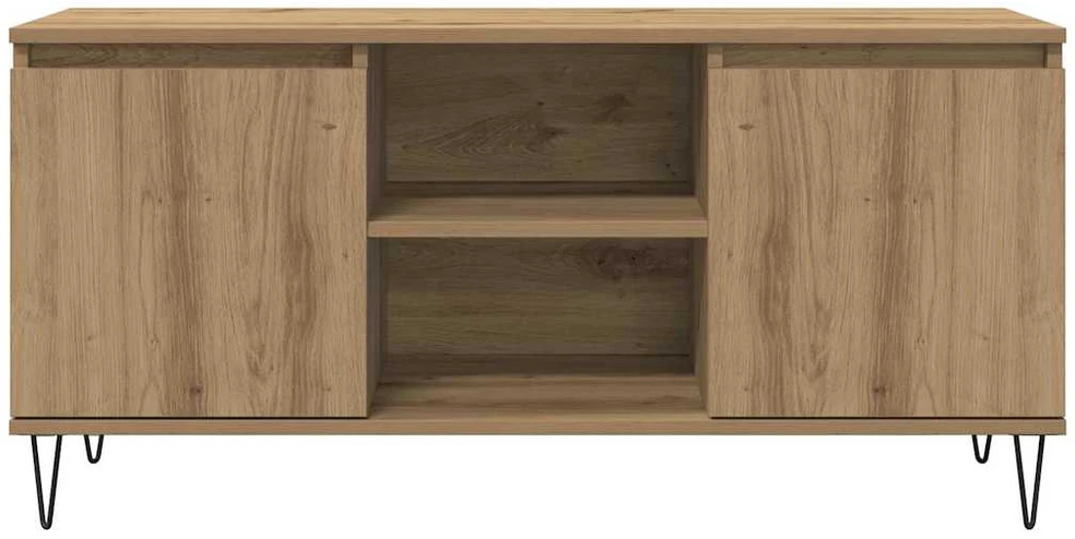 TV staliukas Televizoriaus spintelė 104 x 35 x 50 cm Amatininkų ąžuolas