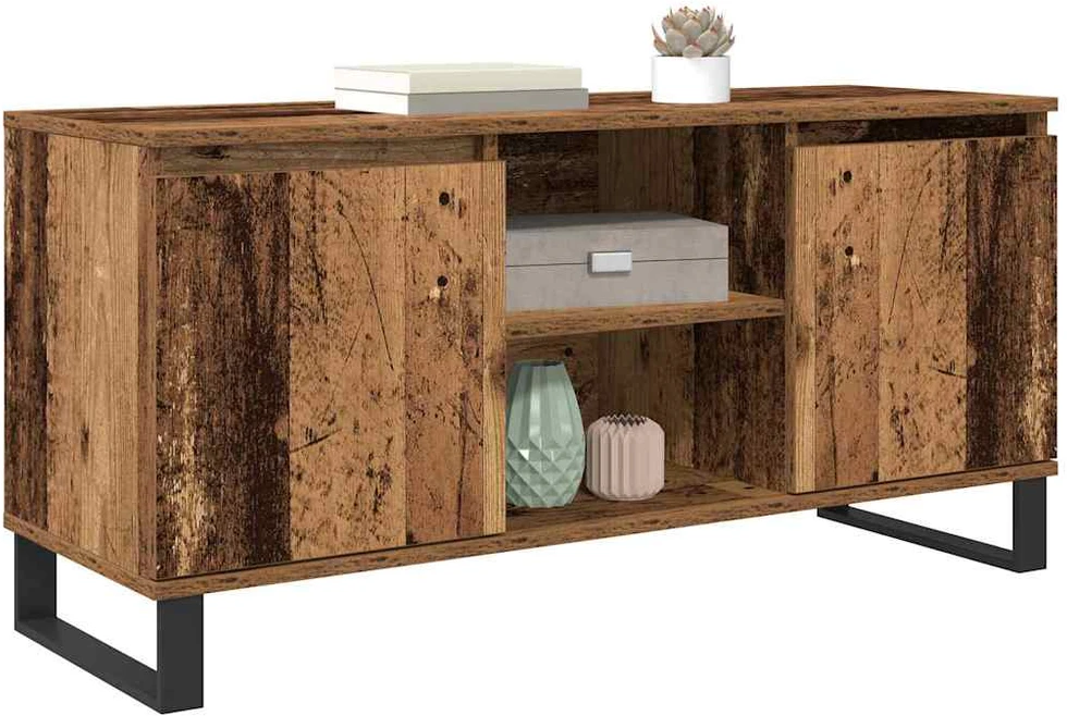 TV staliukas Televizoriaus spintelė 104 x 35 x 50 cm Senovinis medis