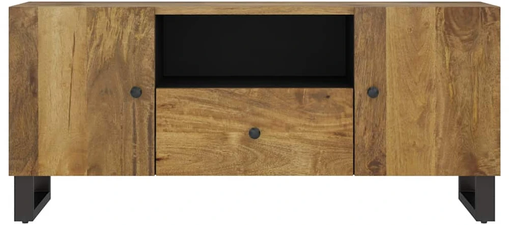 TV staliukas Televizoriaus spintelė, 105x33,5x46cm, mango/apdirbta mediena