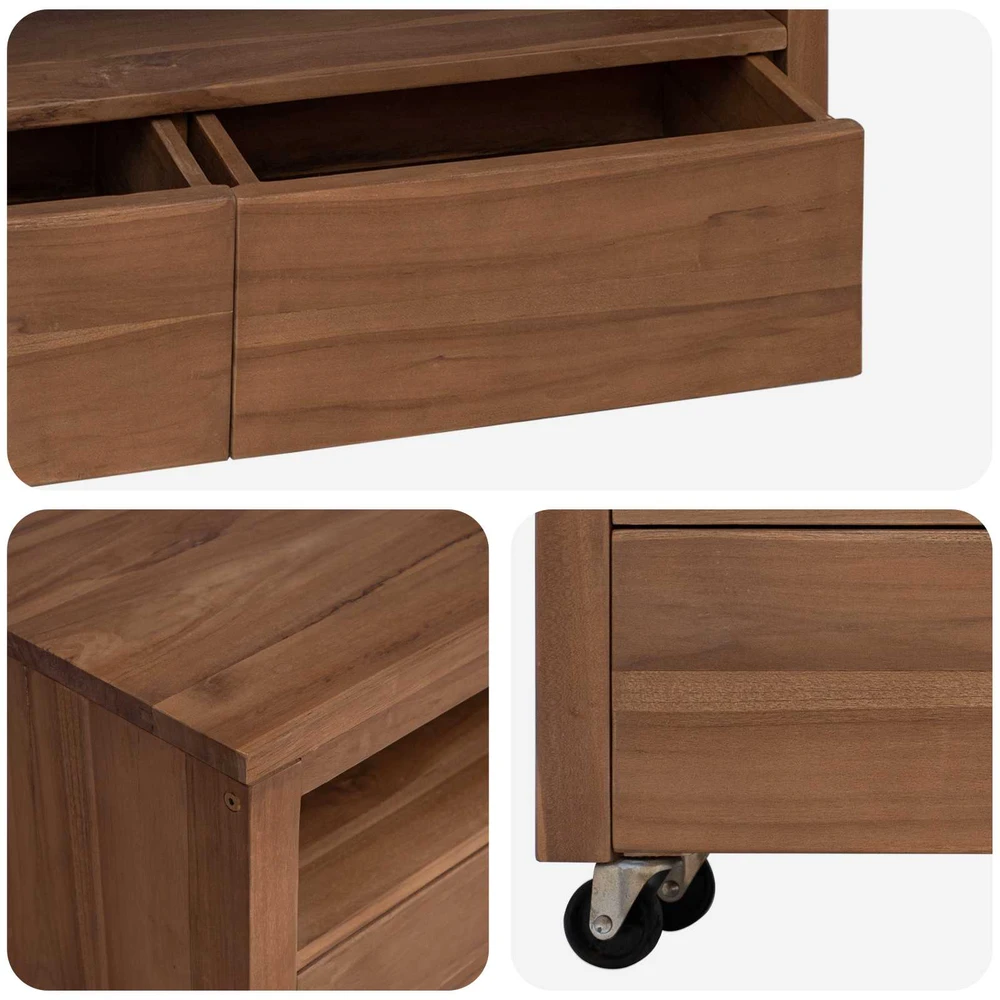 TV staliukas Televizoriaus spintelė 110 x 30 x 40 cm Natūrali