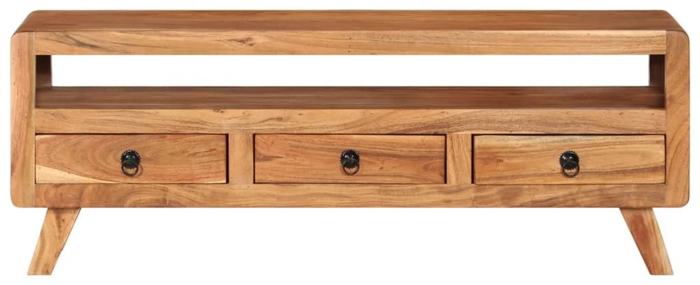 TV staliukas Televizoriaus spintelė, 110x30x40cm, akacijos medienos masyvas