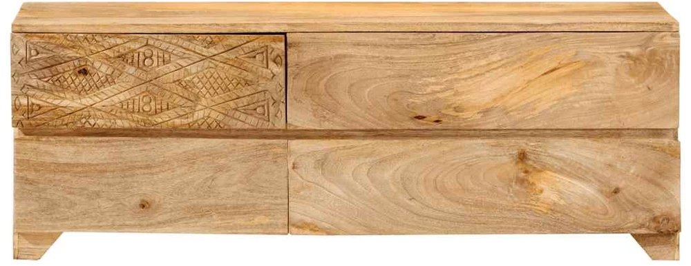 TV staliukas Televizoriaus spintelė, 110x30x40cm, mango medienos masyvas
