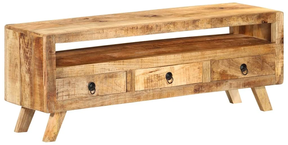 TV staliukas Televizoriaus spintelė, 110x30x40cm, mango medienos masyvas