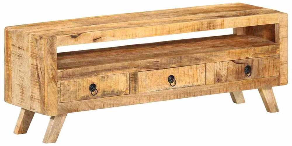 TV staliukas Televizoriaus spintelė, 110x30x40cm, mango medienos masyvas