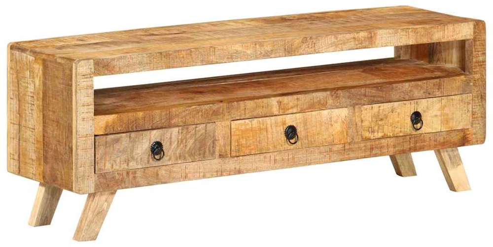 TV staliukas Televizoriaus spintelė, 110x30x40cm, mango medienos masyvas