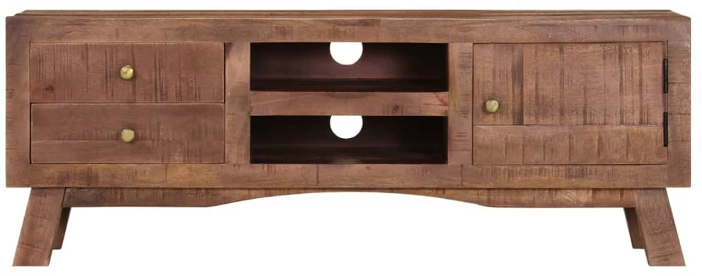 TV staliukas Televizoriaus spintelė, 110x30x40cm, neapdorota mango mediena