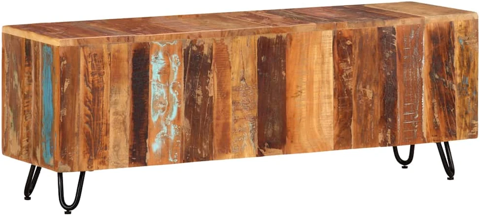 TV staliukas Televizoriaus spintelė, 110x30x40cm, perdirbta mediena