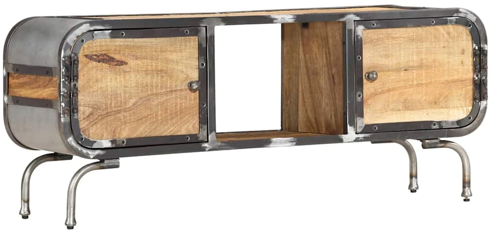 TV staliukas Televizoriaus spintelė, 110x30x42cm, mango medienos masyvas
