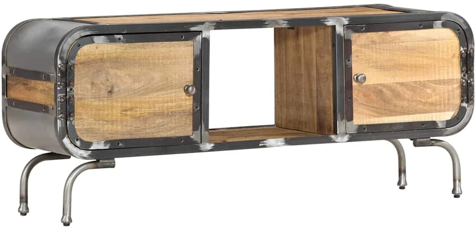 TV staliukas Televizoriaus spintelė, 110x30x42cm, mango medienos masyvas