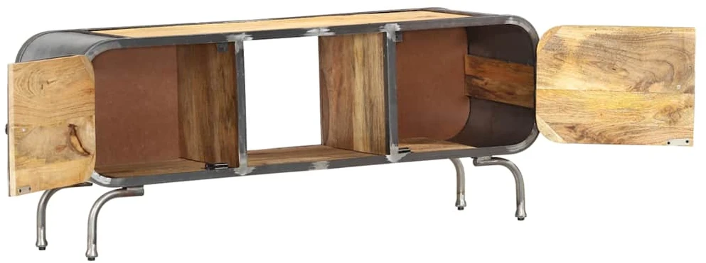 TV staliukas Televizoriaus spintelė, 110x30x42cm, mango medienos masyvas