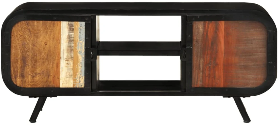 TV staliukas TV spintelė, 110x30x45cm, perdirbtos medienos masyvas