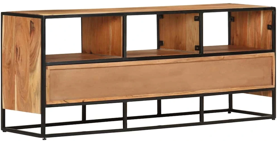TV staliukas Televizoriaus spintelė, 110x30x45cm, akacijos medienos masyvas