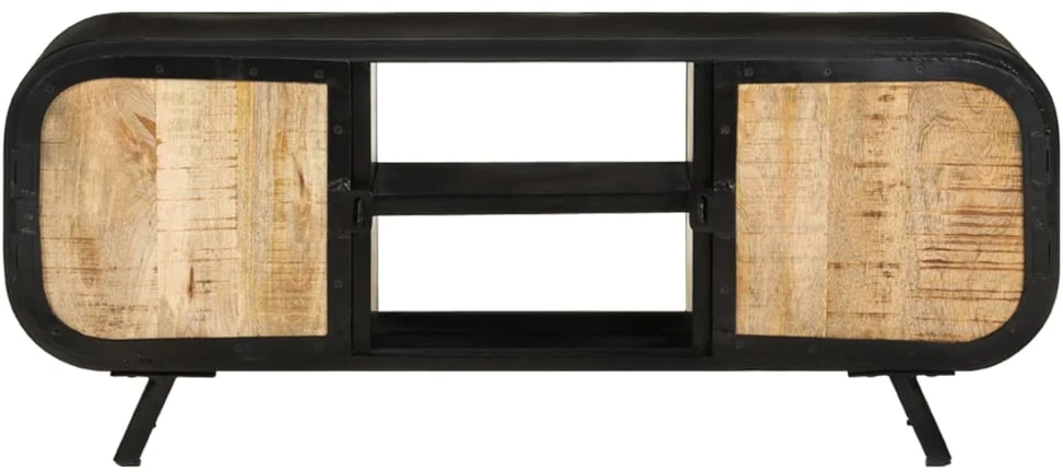 TV staliukas Televizoriaus spintelė, 110x30x45cm, neapdorota mango mediena