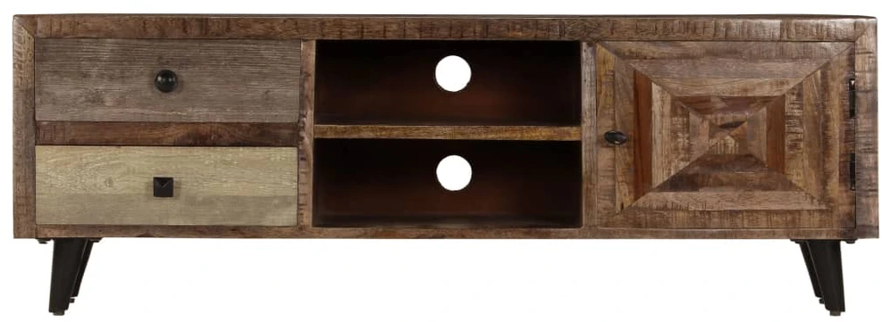 TV staliukas Televizoriaus spintelė, 118x30x40cm, mango medienos masyvas