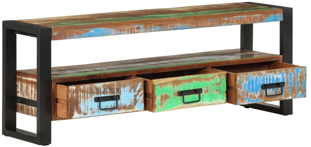 TV staliukas Televizoriaus spintelė, 120x30x45cm, perdirbta mediena