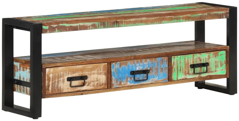 TV staliukas Televizoriaus spintelė, 120x30x45cm, perdirbta mediena