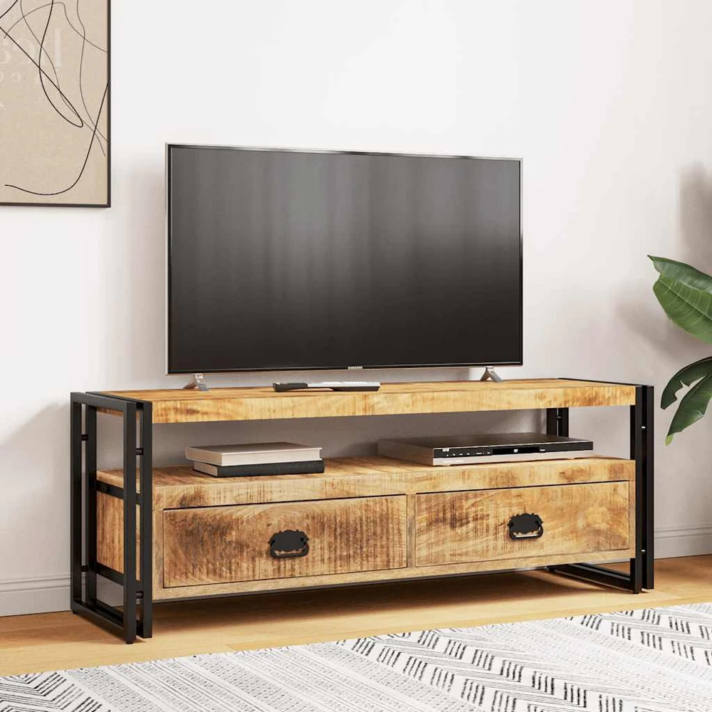 TV spintelė, 120x35x45cm, mango medienos masyvas
