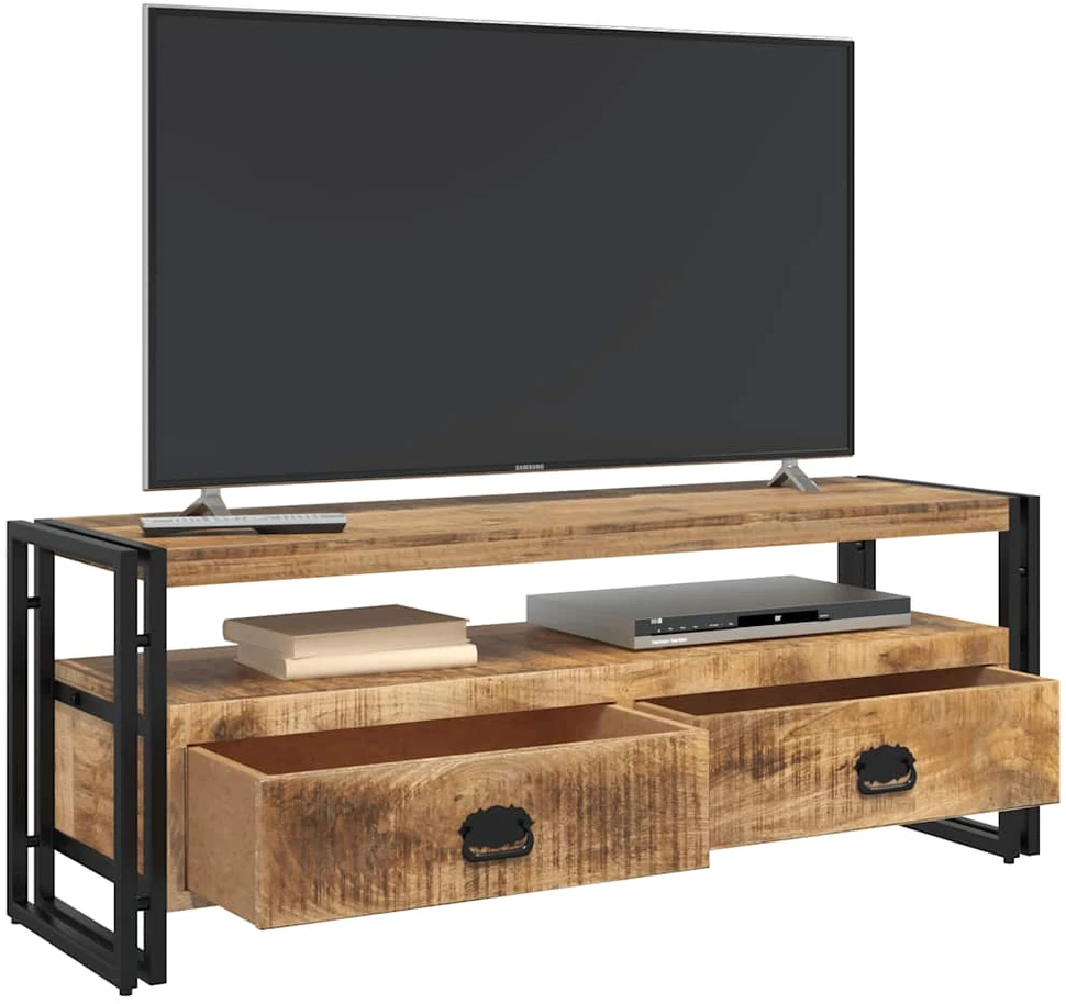 TV spintelė, 120x35x45cm, mango medienos masyvas
