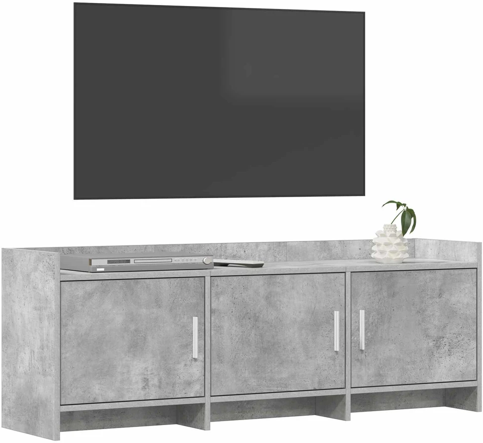 TV staliukas Televizoriaus spintelė 130 x 33 x 47 cm Betono pilka