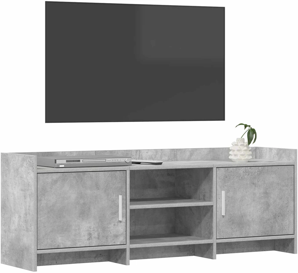 TV staliukas Televizoriaus spintelė 130 x 33 x 47 cm Betono pilka