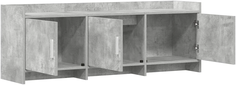 TV staliukas Televizoriaus spintelė 130 x 33 x 47 cm Betono pilka
