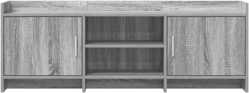 TV staliukas Televizoriaus spintelė 130 x 33 x 47 cm Pilka Sonoma