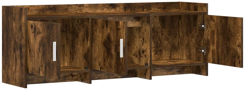 TV staliukas Televizoriaus spintelė 130 x 33 x 47 cm Dūminio ąžuolo