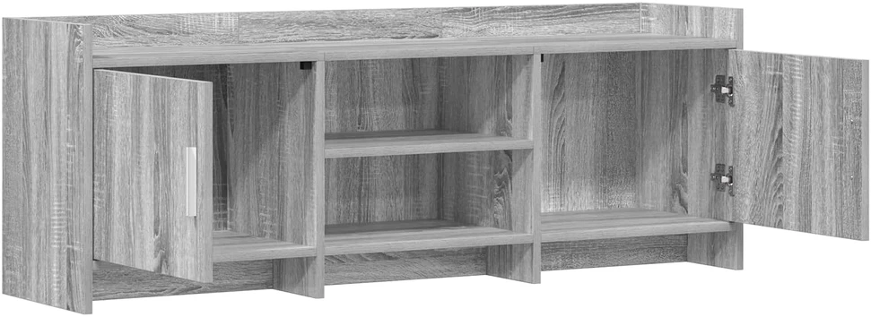 TV staliukas Televizoriaus spintelė 130 x 33 x 47 cm Pilka Sonoma