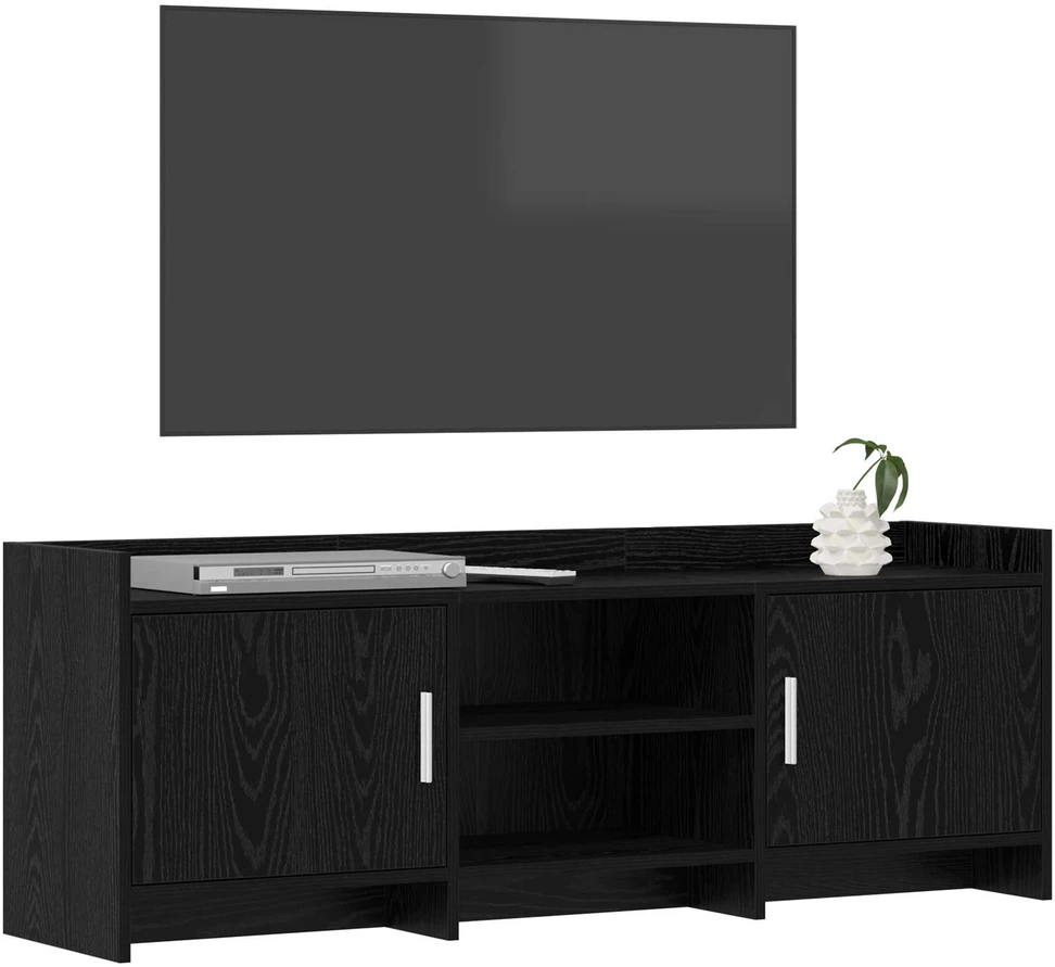 TV staliukas Televizoriaus spintelė 130 x 33 x 47 cm Juodojo ąžuolo