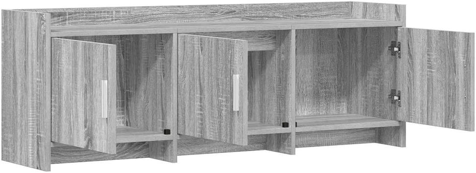TV staliukas Televizoriaus spintelė 130 x 33 x 47 cm Pilka Sonoma