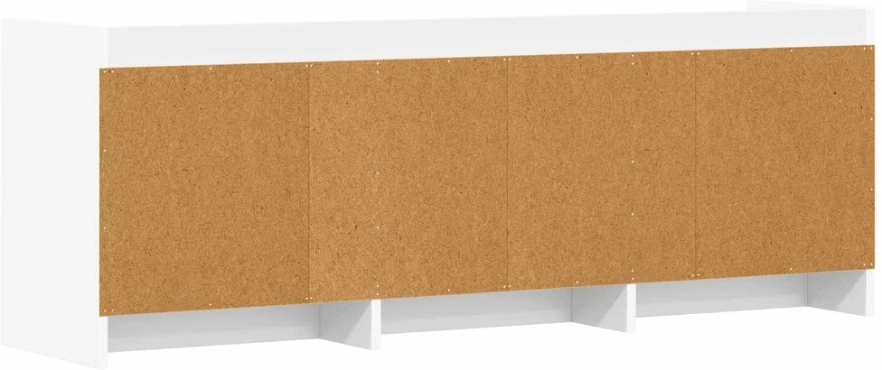 TV staliukas Televizoriaus spintelė 130 x 33 x 47 cm Balta Apdirbta mediena