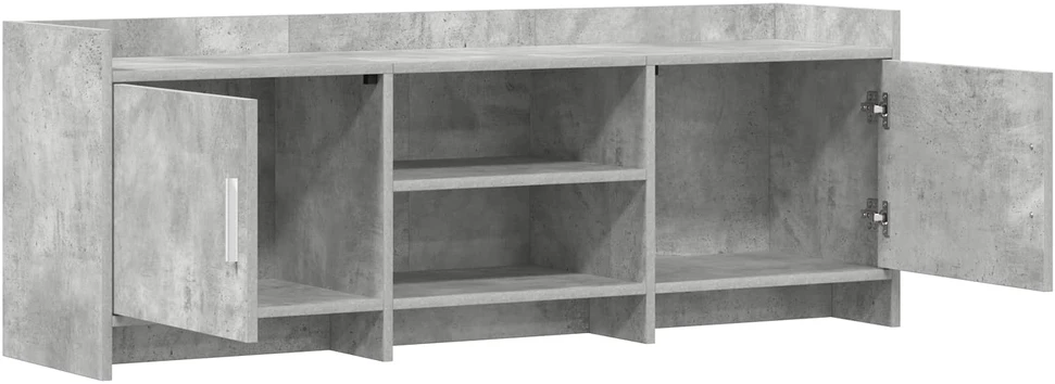 TV staliukas Televizoriaus spintelė 130 x 33 x 47 cm Betono pilka