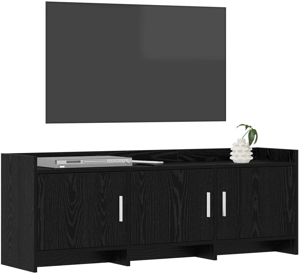 TV staliukas Televizoriaus spintelė 130 x 33 x 47 cm Juodojo ąžuolo