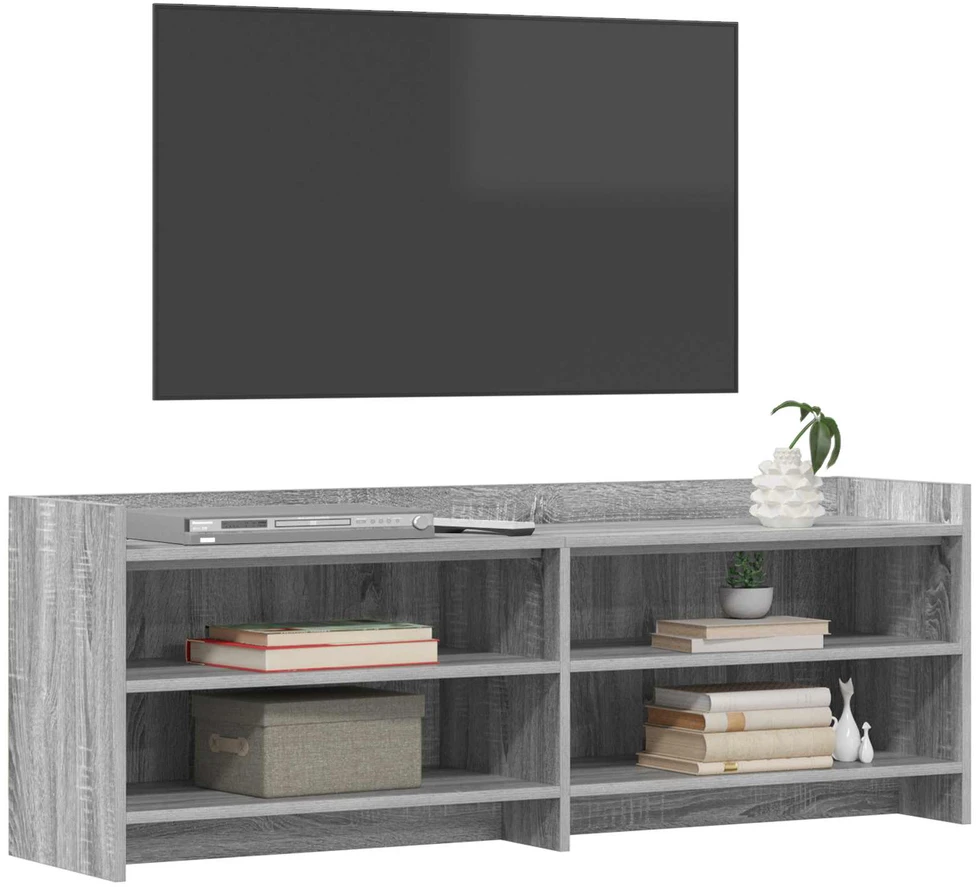 TV staliukas Televizoriaus spintelė 135 x 33 x 47 cm Pilka Sonoma