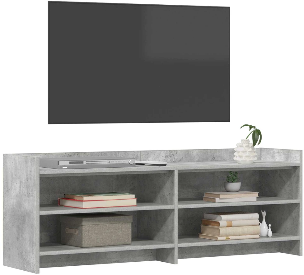 TV staliukas Televizoriaus spintelė 135 x 33 x 47 cm Betono pilka