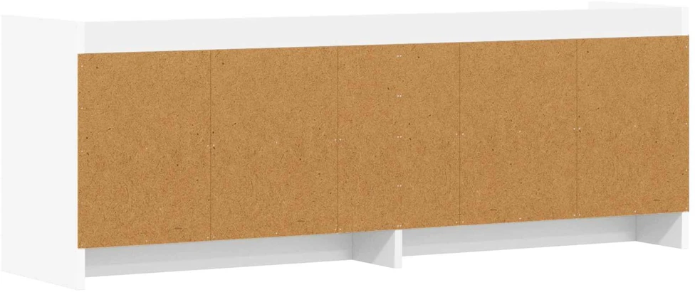 TV staliukas Televizoriaus spintelė 135 x 33 x 47 cm Balta Apdirbta mediena