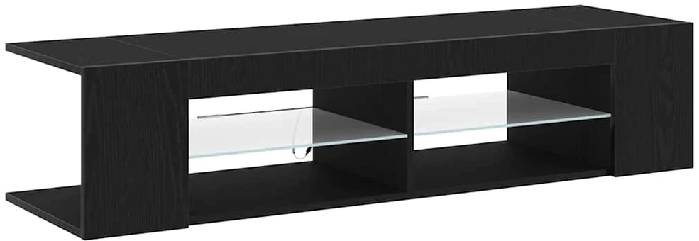TV staliukas Televizoriaus spintelė 135 x 39 x 30 cm Juodas ąžuolas