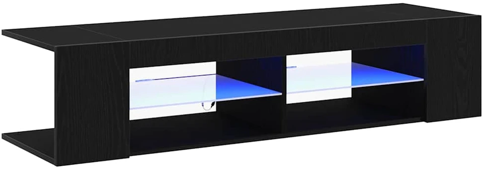 TV staliukas Televizoriaus spintelė 135 x 39 x 30 cm Juodas ąžuolas