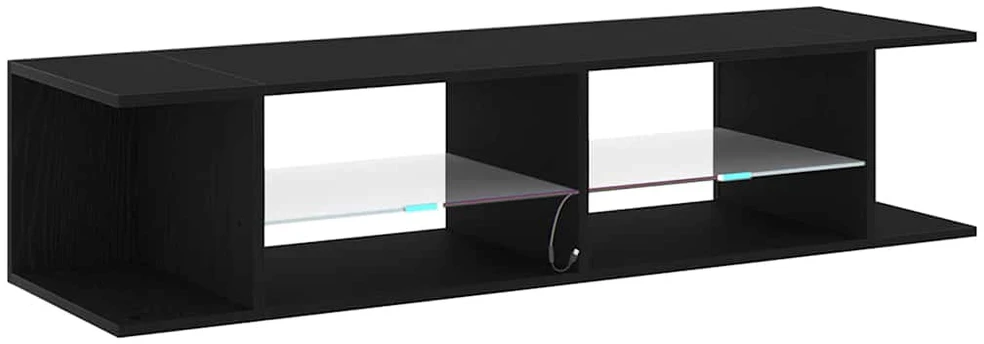 TV staliukas Televizoriaus spintelė 135 x 39 x 30 cm Juodas ąžuolas